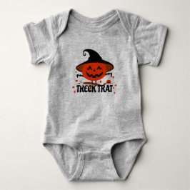 Treck Trat Pumpkin Lächeln Baby Strampler