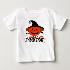 Treck Trat Pumpkin Lächeln Baby T-shirt