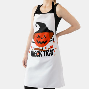 Treck Trat Pumpkin Lächeln Schürze