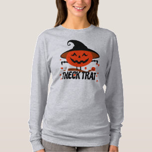 Treck Trat Pumpkin Lächeln T-Shirt