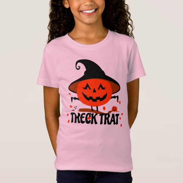 Treck Trat Pumpkin Lächeln T-Shirt (Vorderseite)