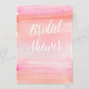 TREDNY WATERCOLOR BRIDAL SHOWER Einladung