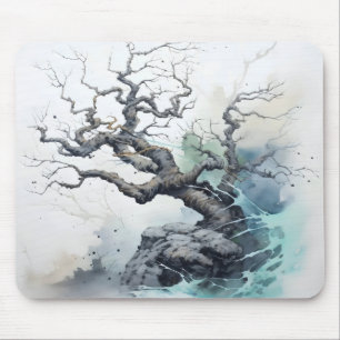 Tree Abstrakt Blue Mousepad