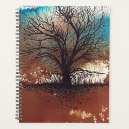 Tree Art Watercolor Planer