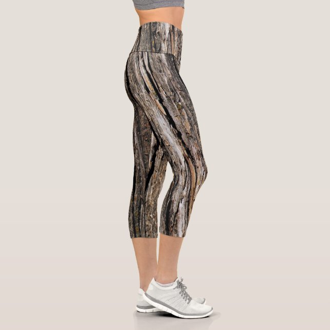 Tree Bark Capri Leggings (Rechts)