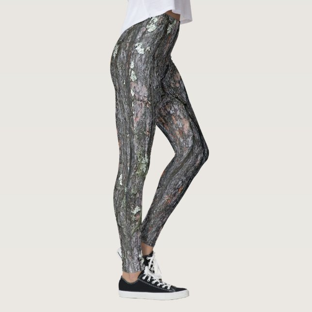 Tree Bark Tree Foto Print Leggings (Rechts)