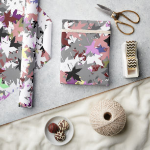 TREE-BLÄTTER GESCHENKPAPIER