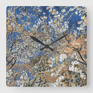 TREE BLOSSOM QUADRATISCHE WANDUHR
