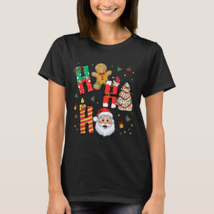Tree Cake Gingerbrot Weihnachten Ho Ho Funny Santa T-Shirt