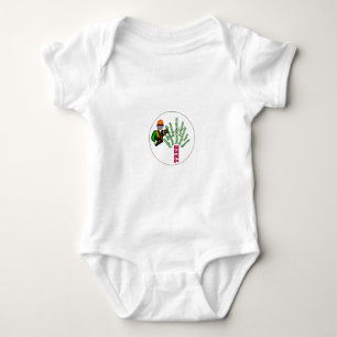 Tree Chirurg Arborist am Werk zur Zeit Chainsaw Baby Strampler