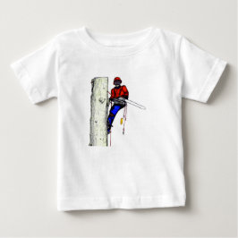 Tree Chirurg Arborist am Werk zur Zeit Chainsaw Baby T-shirt