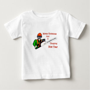 Tree Chirurg Arborist am Werk zur Zeit Chainsaw Baby T-shirt