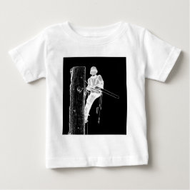 Tree Chirurg Arborist am Werk zur Zeit Chainsaw Baby T-shirt
