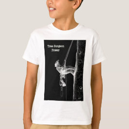 Tree Chirurg Arborist am Werk zur Zeit Chainsaw T-Shirt