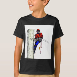 Tree Chirurg Arborist am Werk zur Zeit Chainsaw T-Shirt