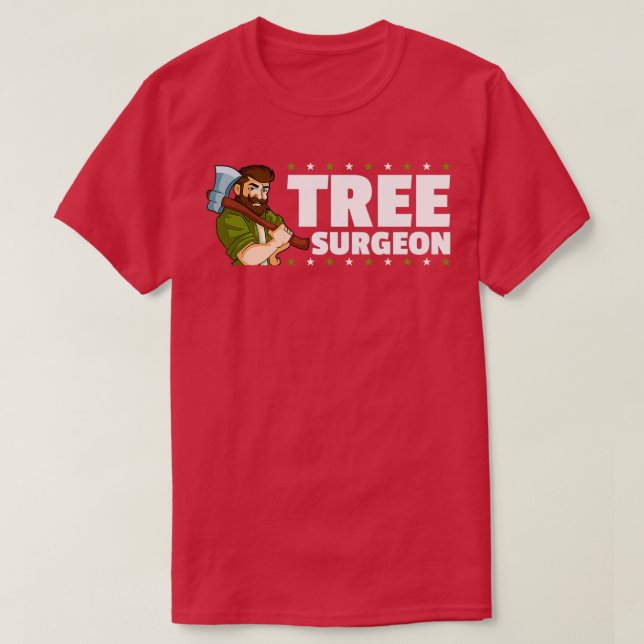 Tree Chirurg Logger Lumberjack T-Shirt (Design vorne)