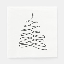 Tree Christmas Napkins Serviette