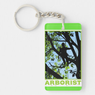 Tree Climber-Silhouette: Arborist Schlüsselanhänger