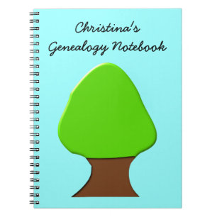 Tree Customizable Genealogy Notebook Notizblock