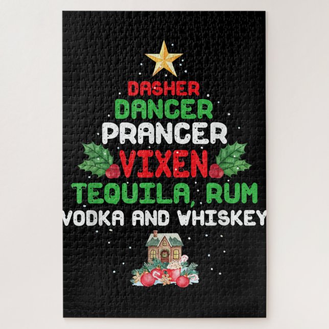 Tree Dasher Dancer Prancien Vixen Tequila Whiskey (Vertikal)
