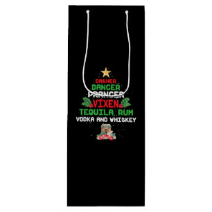 Tree Dasher Dancer Prancien Vixen Tequila Whiskey Geschenktüte Für Weinflaschen