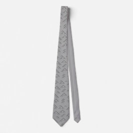 Tree diagram tie - grey and black krawatte