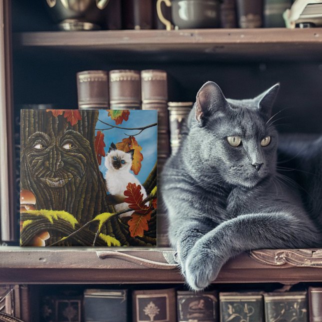 Tree Ent Cat Autumn Fantasy Fliese (Von Creator hochgeladen)