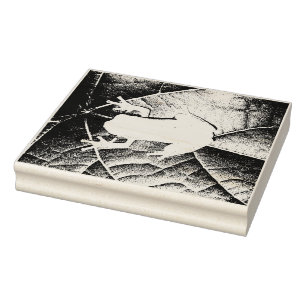 Tree Frog auf Leaf-Kautschuk-Briefmarke Gummistempel