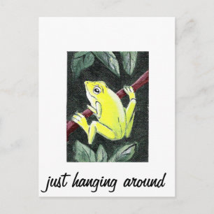 Tree Frog - einfach nur herumhängen Postkarte
