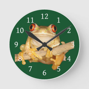 Tree Frog Runde Wanduhr