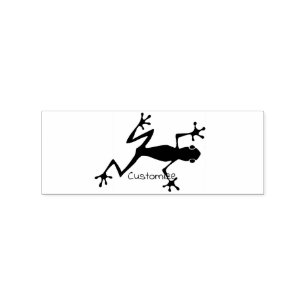 Tree Frog Silhouette Thunder_Cove Gummistempel