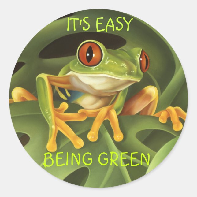 Tree Frog Sticker (Vorderseite)