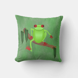Tree Frog Throw Kissen