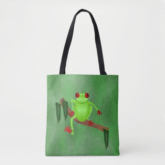 Tree Frog Tote Bag Tasche (Vorderseite)