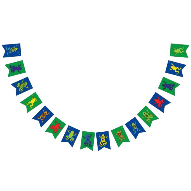 Tree Frogs Kindergeburtstag Niedlich Wimpelkette (Alle)