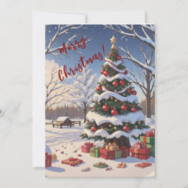 Tree Glow & Presents Feiertagskarte