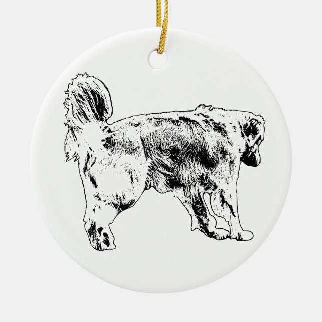 Tree-Glow Stride Charm Keramik Ornament (Vorne)