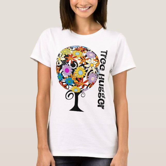 Tree Hugger - Blume Tree Bio T - Shirt (Vorderseite)