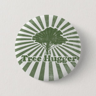 Tree Hugger Denke ökologisch Button