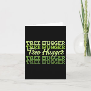 Tree Hugger Earth Day Retro Nature Lover Karte