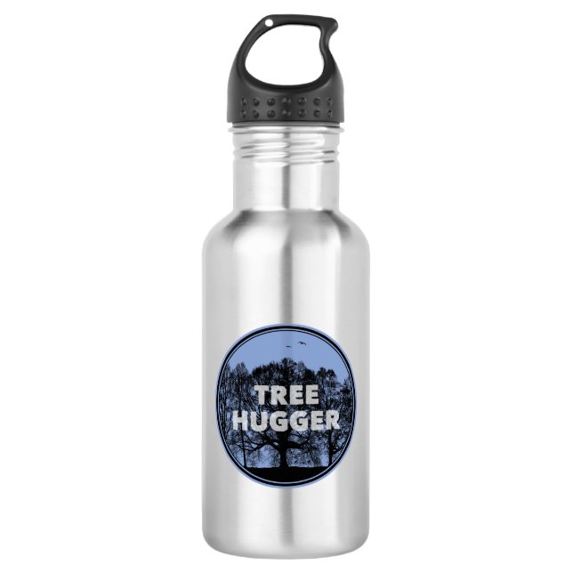 Tree Hugger Edelstahlflasche (Vorderseite)