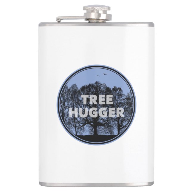 Tree Hugger Flachmann (Vorderseite)