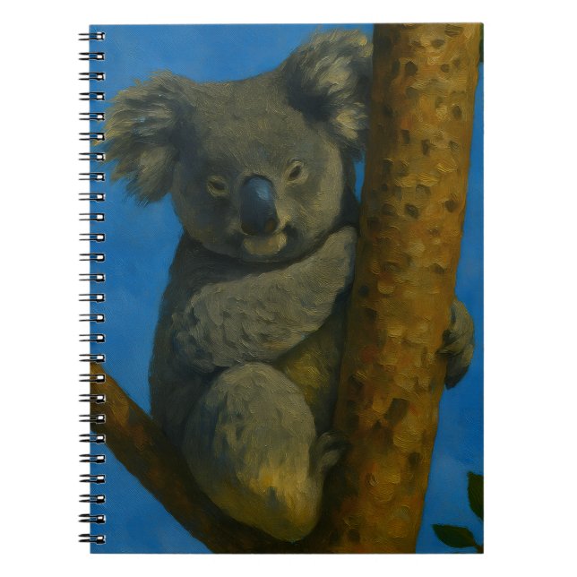 Tree Hugger - Koala in der Kanopie Notizblock (Vorderseite)