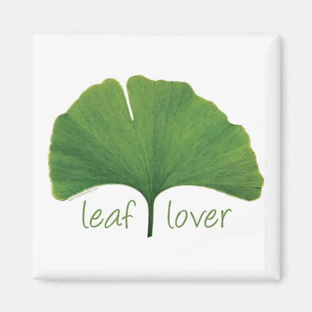 Tree Hugger, Leaf Lover - Ginkgo Magnet (Vorne)