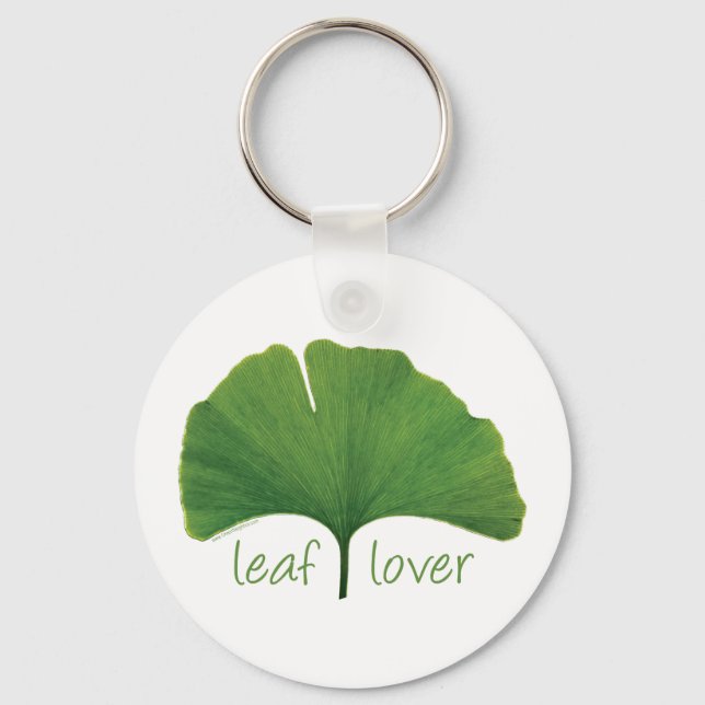 Tree Hugger, Leaf Lover - Ginkgo Schlüsselanhänger (Vorderseite)