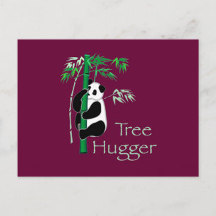 Tree Hugger Panda Postkarte
