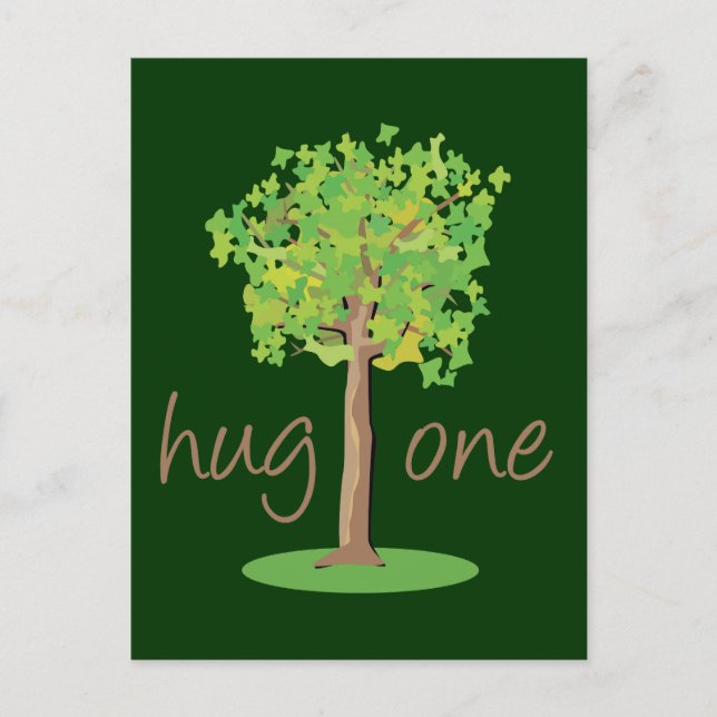 Tree Hugger Postkarte (Vorderseite)