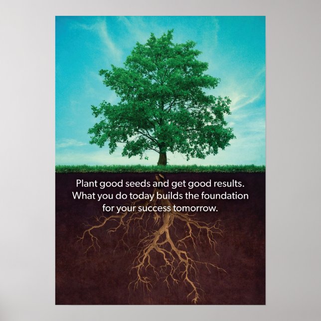 Tree Inspiration - Motivierend Poster zum Erfolg (Vorne)