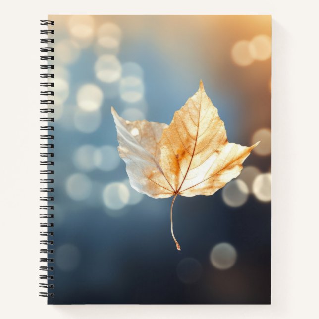 Tree Leaf Forest Nature Serene Tranquil Notizbuch (Vorderseite)