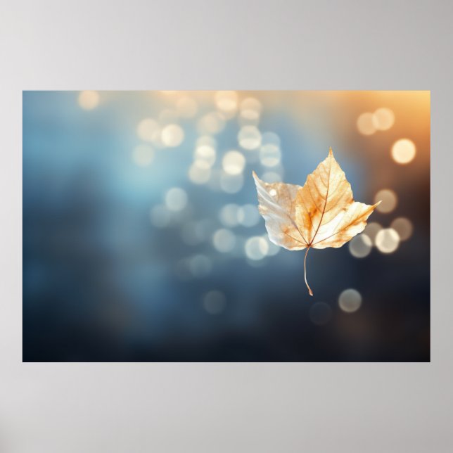 Tree Leaf Forest Nature Serene Tranquil Poster (Vorne)
